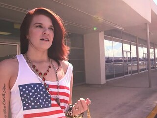 A hard earned money is better than what this girl was trying to do. Selling fake jewelry will get you that far, but this girl can make much greater amount money getting banged in a bus.